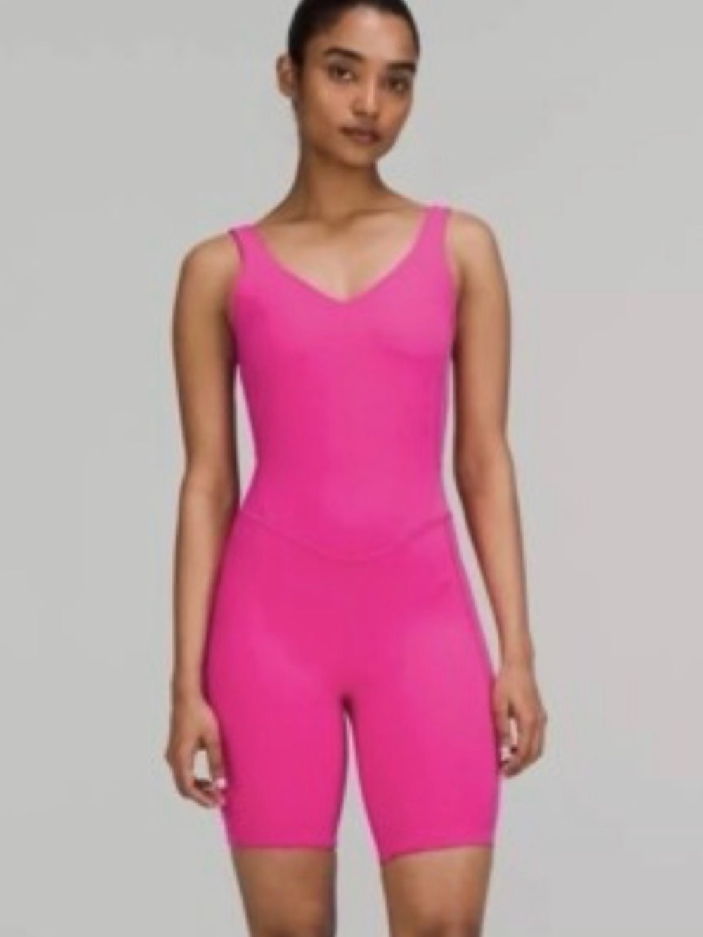 Lululemon align sonic pink romper 6 inch